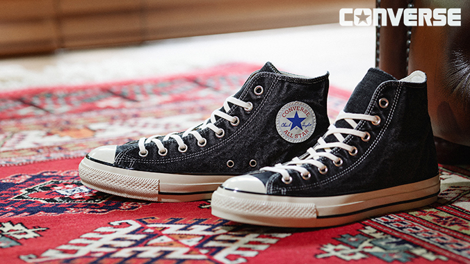 CONVERSE ALL STAR US AGEDDENIM HI コンバース オールスター US エイジデニム HI メンズ レディース AGED  BLACK ブラック 31310980