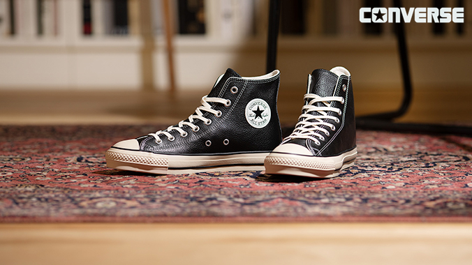 LEA ALL STAR CONVERSE LEATHER J HI コンバース レザー