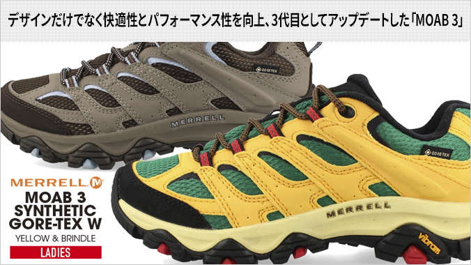 MERRELL MOAB 3 SYNTHETIC GORE-TEX W メレル モアブ 3 シンセティック