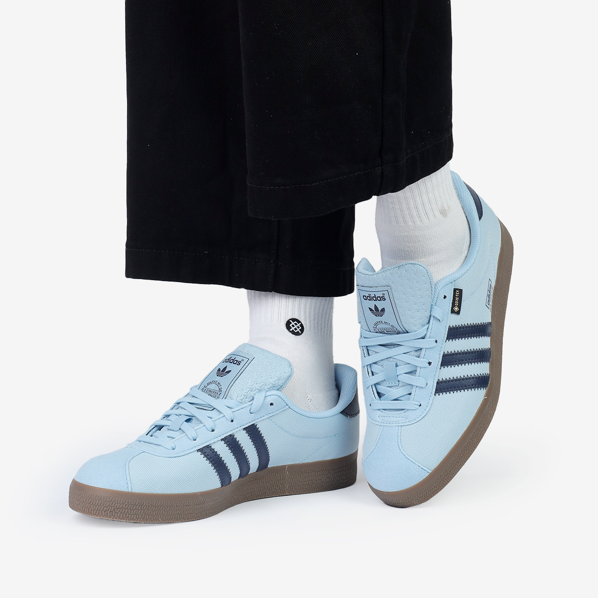 adidas GAZELLE ガゼル　グレー/ライトブルー GAZELLE（adidas Originals） adidas GAZELLE GTX アディダス