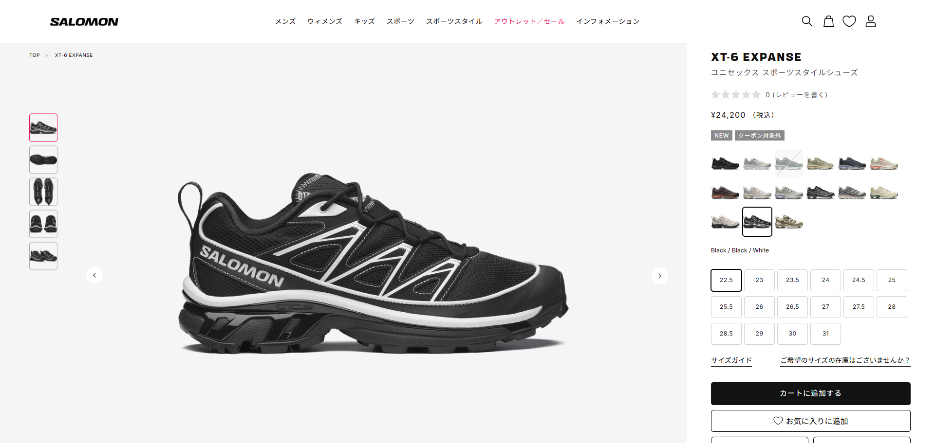 SALOMON（サロモン） SALOMON XT-6 EXPANSE エックスティー 6