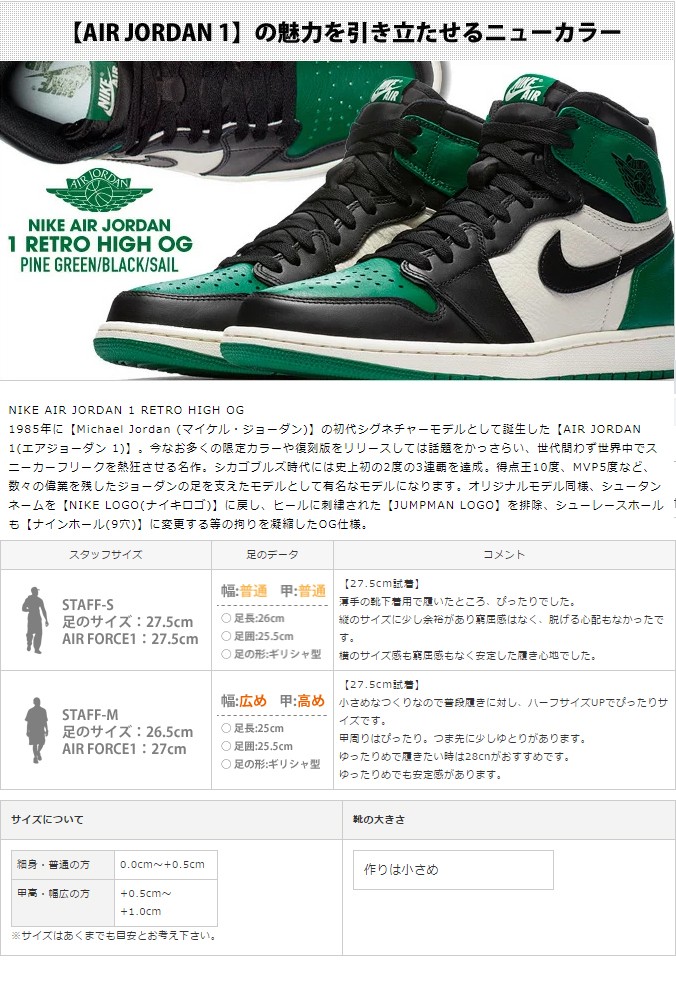 NIKE（ナイキ） スニーカー メンズ エア ジョーダン 1 レトロ ハイ OG