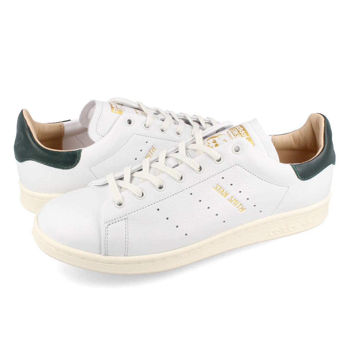 adidas STAN SMITH LUX CRYSTAL WHITE/OFF WHITE/CORE BLACK : hq6785 