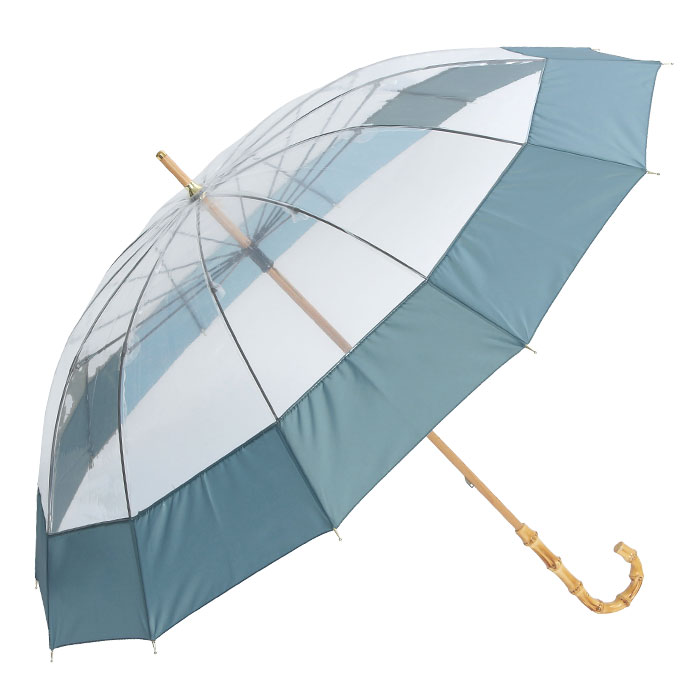 フランス製 L'aurillac 高級傘 assa 送料無料 a.s.s.a ビニール傘 58cm 12本骨 パイピング 切り