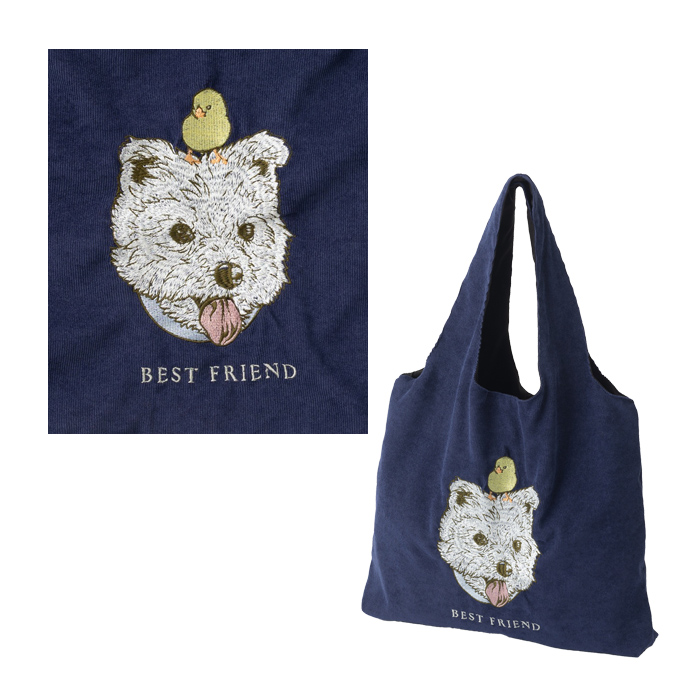 Jubilee アニマル刺繍 トートバッグ A4 a4 トート 刺しゅう
