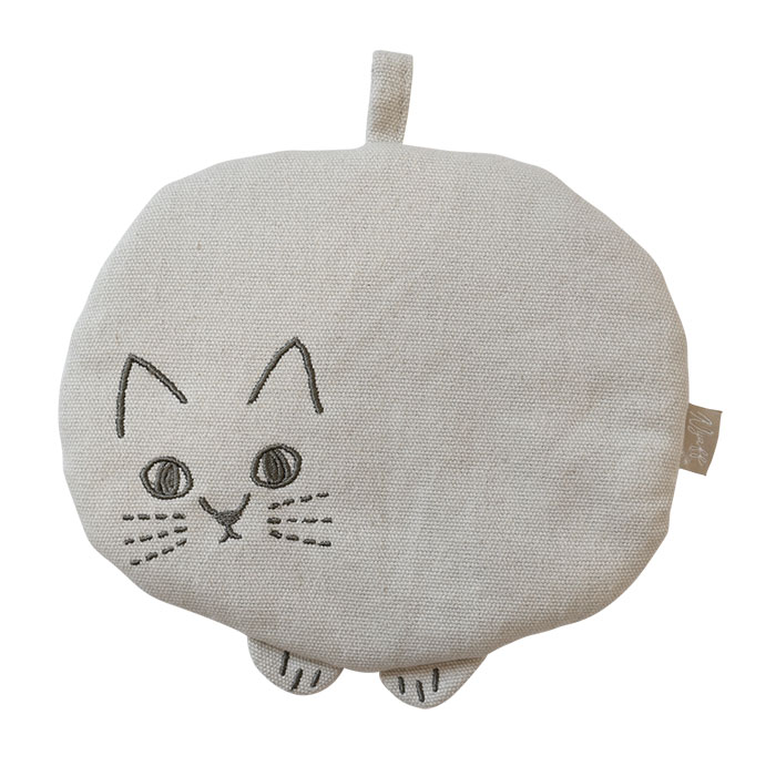 Nyaff にゃふにゃふ 鍋つかみ ミトン ループ付き 鍋敷き マット 猫