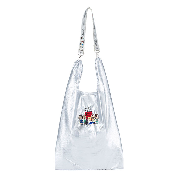 Vintage PEANUTS snoopy スヌーピー ストラップ付きショッパー