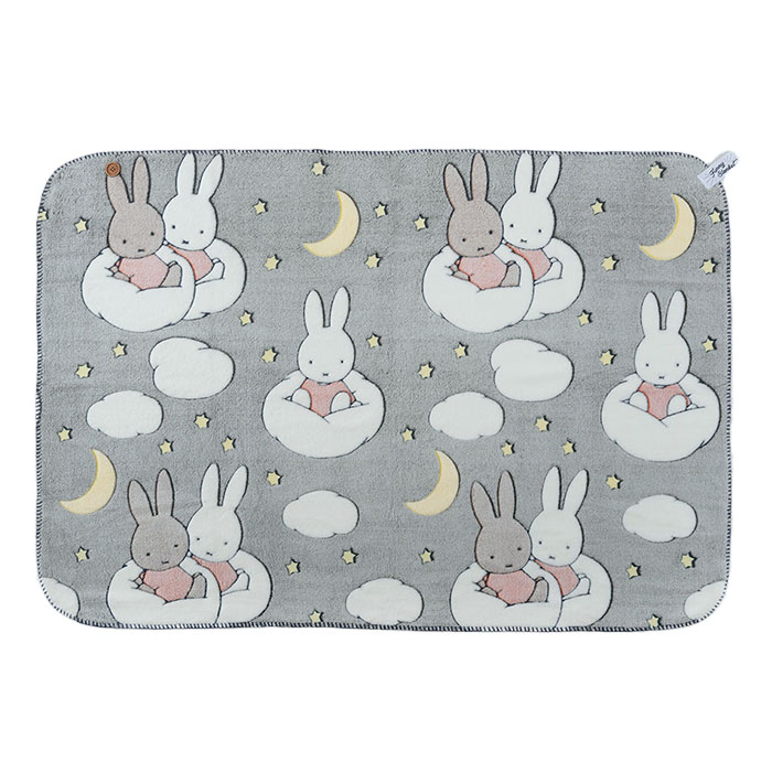 ミッフィー　マット　ブランケット HEMING'S Miffy Dick Bruna 蓄光 ファニーブランケット M