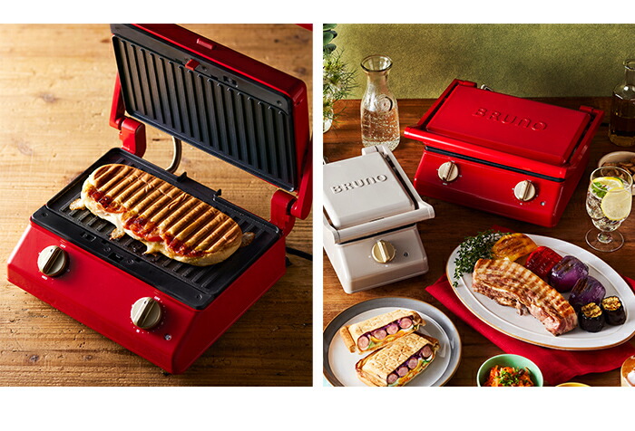 キッチン家電 BRUNO miffy GRILL SAND MAKER DOUBLE Amazon | [ブルーノ]BRUNO miffy グリルサンドメーカー ダブル BOE089
