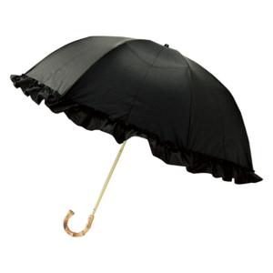 日傘 完全遮光 フリル pinktrick 深張り 折りたたみ傘 2段 3段 選べる かさ 傘 晴雨...