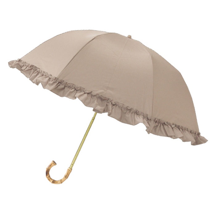 pinktrick 完全遮光 深張り フリル 日傘 折りたたみ傘 2段 3段 晴雨兼用 はっ水 完全...