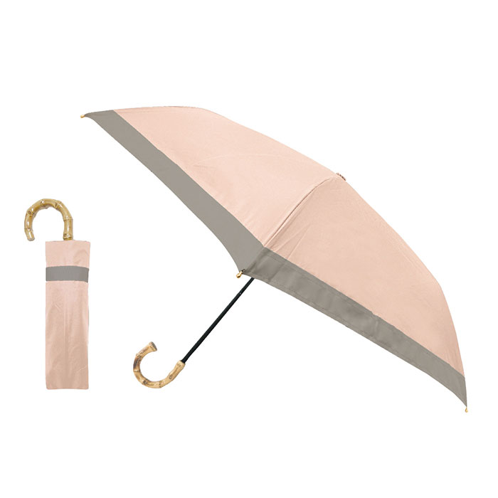 日傘 完全遮光 グログラン バイカラー pinktrick 折りたたみ傘 3段 かさ 傘 晴雨兼用 ...