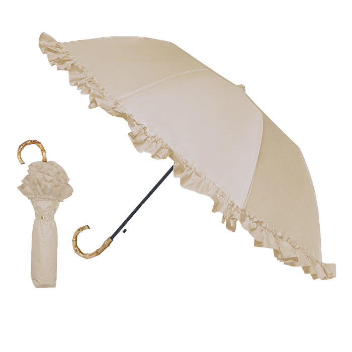 pinktrick 完全遮光 フリル 日傘 ジャンプ 折りたたみ傘 かさ 傘 晴雨兼用 はっ水 遮熱...