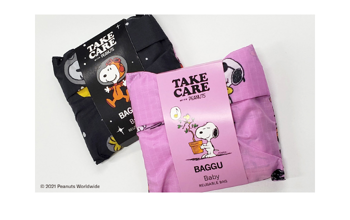 BAGGU PEANUTS エコバッグ 4セットbaby スヌーピー 日本未上陸 BAGGU PEANUTS エコバッグ 4セットbaby スヌーピー 日本未上陸