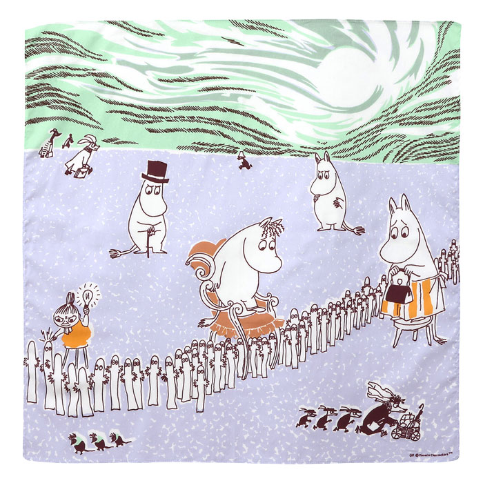 ムーミン ハンカチ MOOMIN TRIBUTE WORKS 大判 日本製 はんかち 綿 50×50 正方形 メール便 送料無料｜ls-ablana｜20