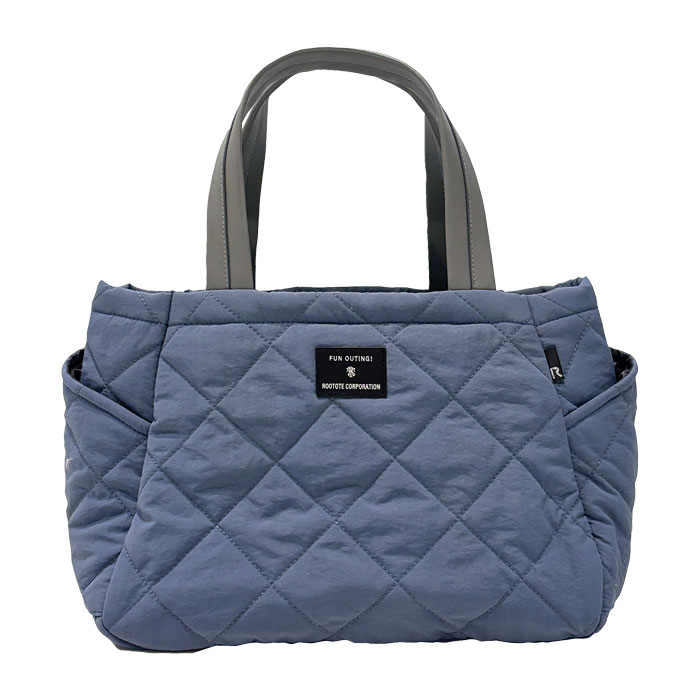 ROOTOTE ルートート　バッグ　ブルー　キルティング　ドット　ナイロン DELI ROOTOTE ルートート キルティング トートバッグ トート