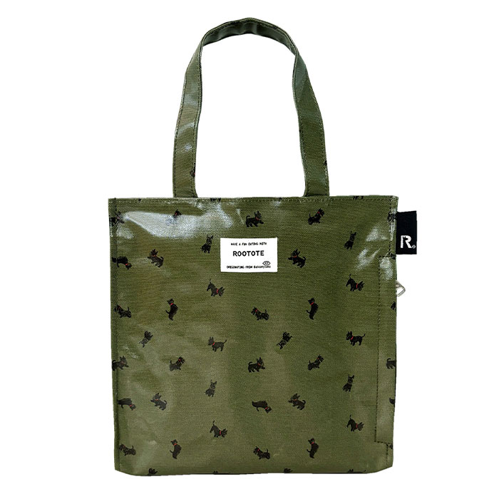 ROOTOTE ルートート スクエアトートバッグ 鞄 かばん バッグ 軽量 ポケット フラップ付き マチあり メール便送料無料 | ROOTOTE | 12