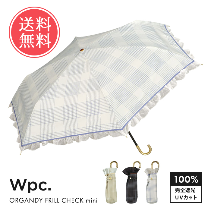 バーバリー 未使用 晴雨兼用 日傘 UV ノバチェック 折り畳み傘 フリル Wpc. 日傘 遮光クラシックフリル ミニ 801-134 50cm 完全遮光 UV