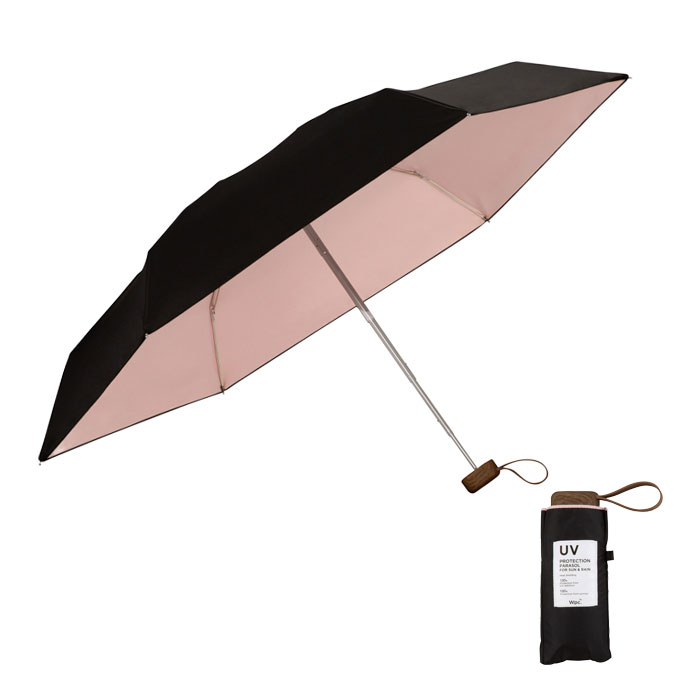 Wpc. w.p.c. 遮光インサイドカラー 日傘 折りたたみ傘 遮光100 軽量 折り畳み 晴雨兼用 メール便送料無料