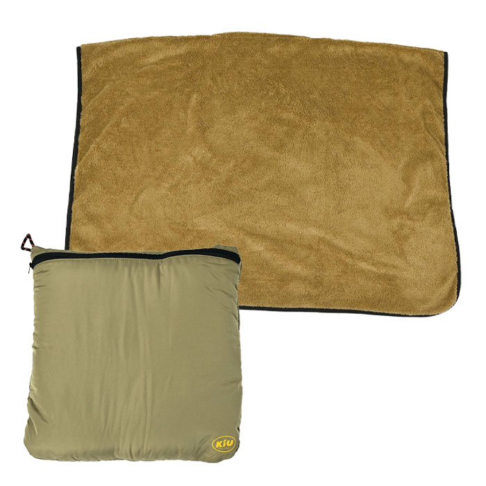 送料無料 KiU キウ パッカブル ボアブランケット 防寒 ひざ掛け 膝掛け
