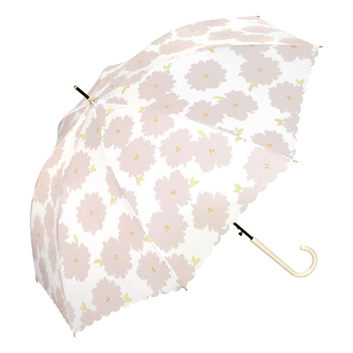 花柄 ナイロン長傘 カバー付き ワコールカタログ通販商品 Wpc. 雨傘 花柄 長傘 傘 レディース おしゃれ ジャンプ 雨 晴雨