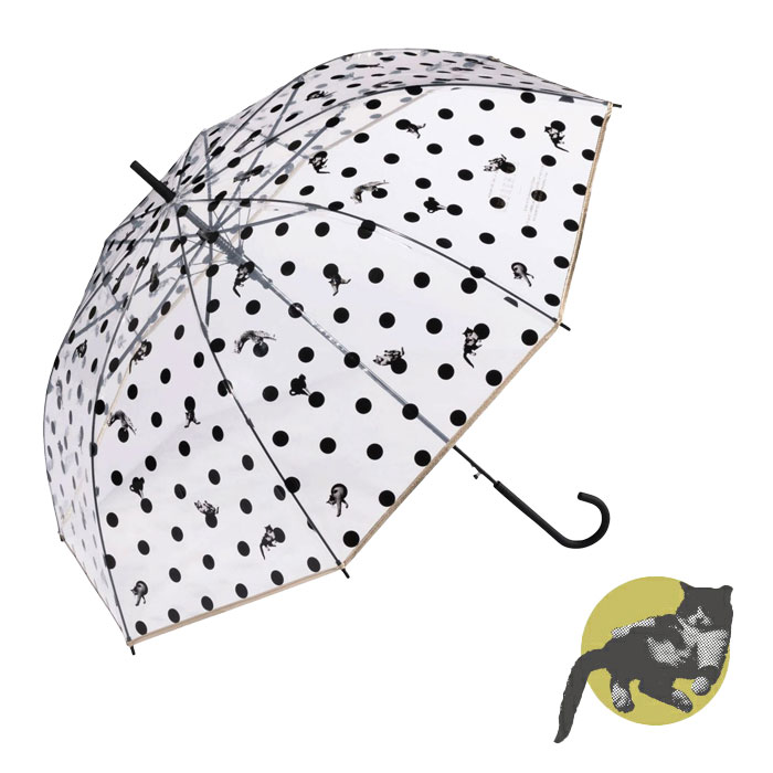 Wpc. w.p.c. アンブレにゃん 長傘 雨傘 ビニール傘 ねこ 傘 かさ