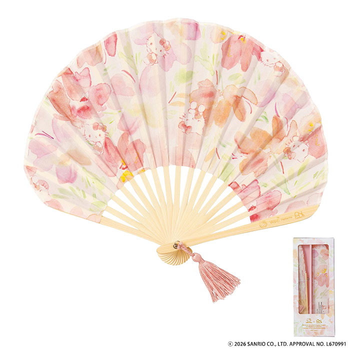 布団セット 花柄・扇子柄 綿素材 Wpc. Patterns 扇子 サンリオキャラクターズ×Wpc. ギフトボックス入り