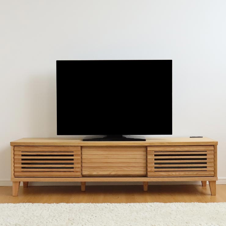 家具　ローボード　テレビ台　インテリア収納　木製品　引戸 楽天市場】[送料無料] 木製 テレビ台 収納家具 ローボード