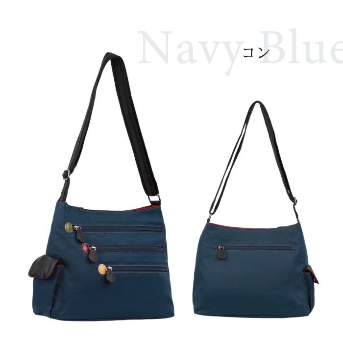 KFB レインボー ショルダー バッグ ナイロン 撥水 斜めがけ 大人