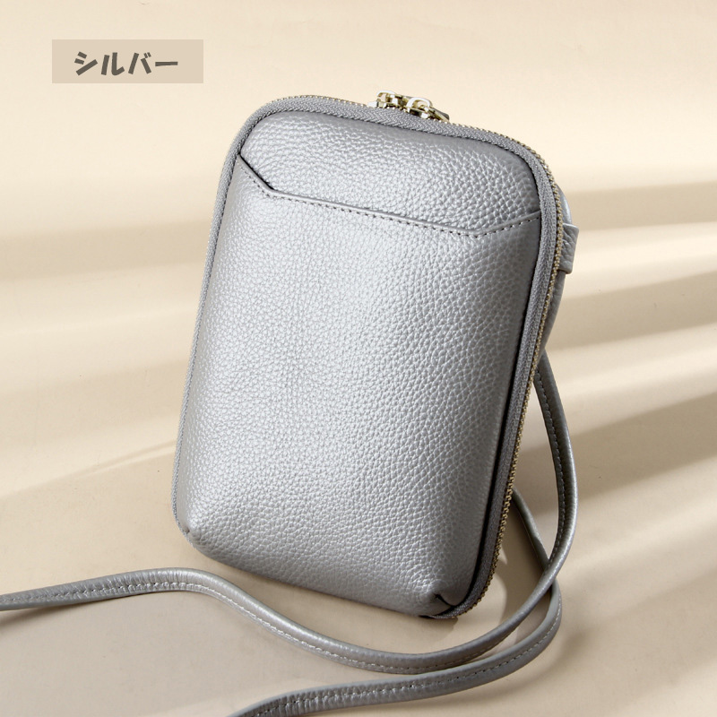 スマホポーチ レディース 本革 スマホショルダー おしゃれ ショルダーポーチ スマホポシェット かわいい サコッシュ 肩掛け スマホ ケース 携帯バック