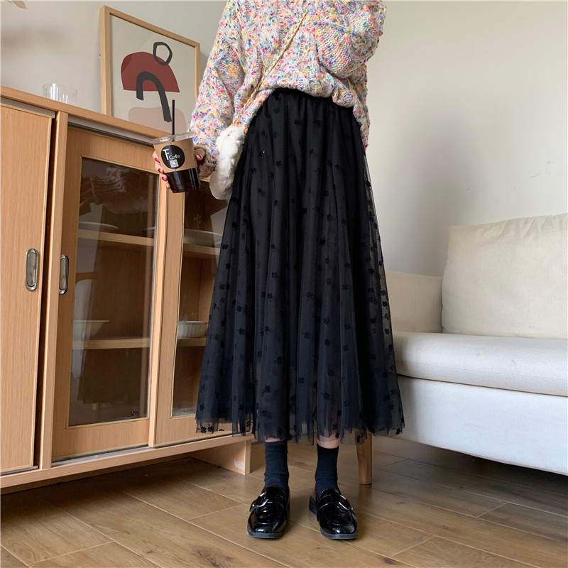 ロングスカート ハイウエスト レディース 薄手 柔らかい 無地 スカート チュール チュールスカート 春 夏 秋 可愛い ナチュラル コーデ 送料無料 通学 通勤 Lbsq359 L Star 通販 Yahoo ショッピング