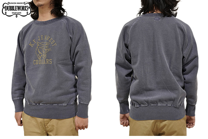 極美品 dubbleworks スウェット S navy DUBBLEWORKS（ダブルワークス） 】 タートルネックスウェット