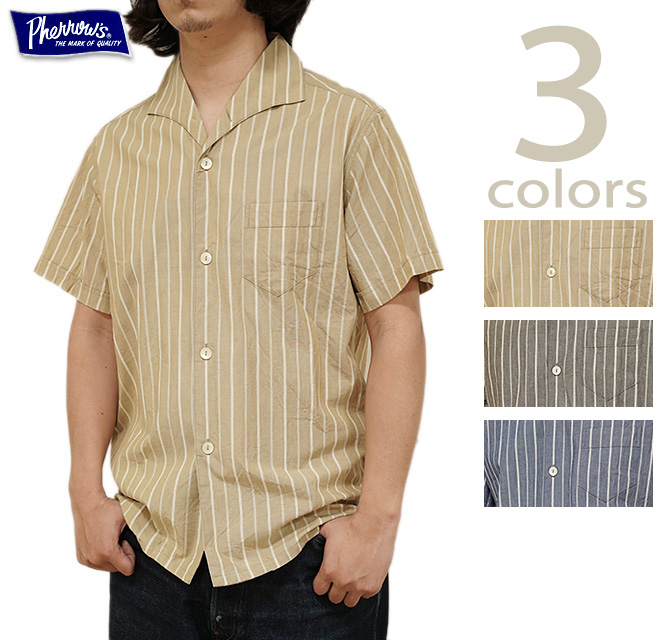 Pherrow's（フェローズ） Pherrow's 25S-PICS1 半袖ストライプ