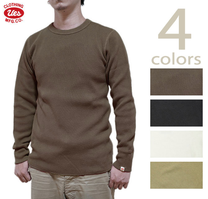 UES ウエス ヘビーサーマル 3点セット サイズ2 UES（ウエス） UES 60WH ダブルハニカムサーマル [ Heavy Thermal