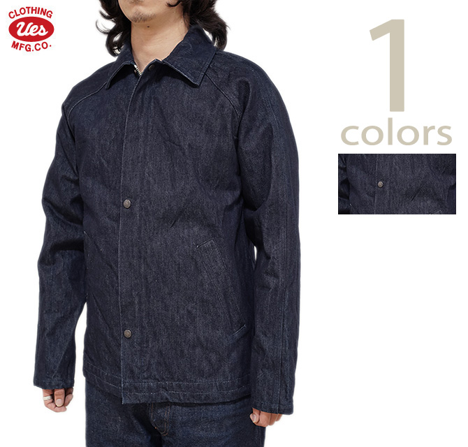 UES（ウエス） UES 912502 ナイロンデニムコーチジャケット [ Nylon