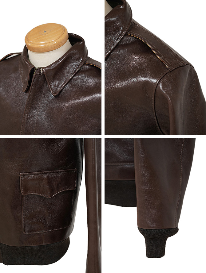 ワイツーレザー Y'2 LEATHER A-2 TYPE A-2 [ PULL UP HORSE