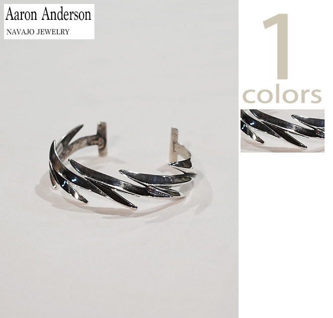 【美品】Navajo Aaron Anderson アローバングル アーロンアンダーソン Aaron Anderson AAB-2 ライトニングバングル