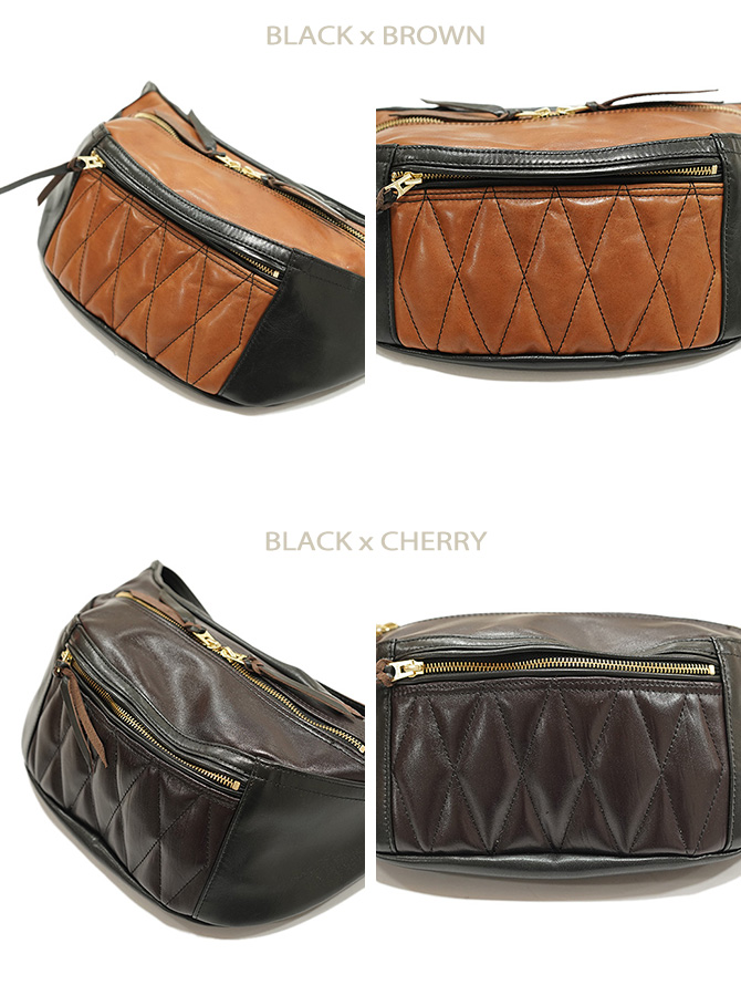 ワイツーレザー Y'2 LEATHER BG-09 ホースハイドウエストバッグ HORSE