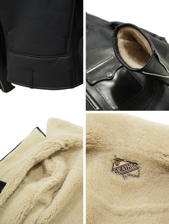 ワイツーレザー Y'2 LEATHER CM-55 Sheep Mouton D-Poket Double