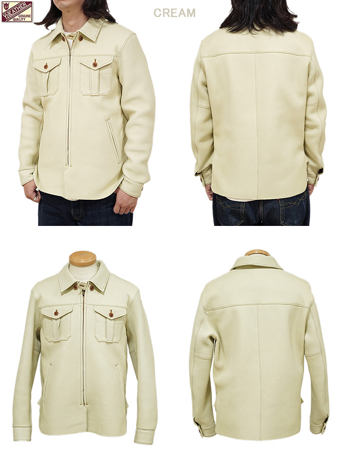ワイツーレザー Y'2 LEATHER DS-10 Deer Skin Shirts Jacket [ Deer