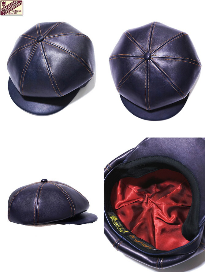 Y'2 LEATHER（ワイツーレザー） LC-04 インディゴホースキャスケット