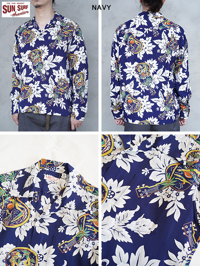 SUN SURF サンサーフ SUN SURF SS29603 長袖アロハシャツ L/S HAWAIIAN
