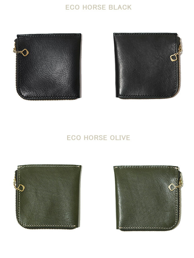 Y'2 LEATHER（ワイツーレザー） YW-04 ホースハイドL字ウォレット