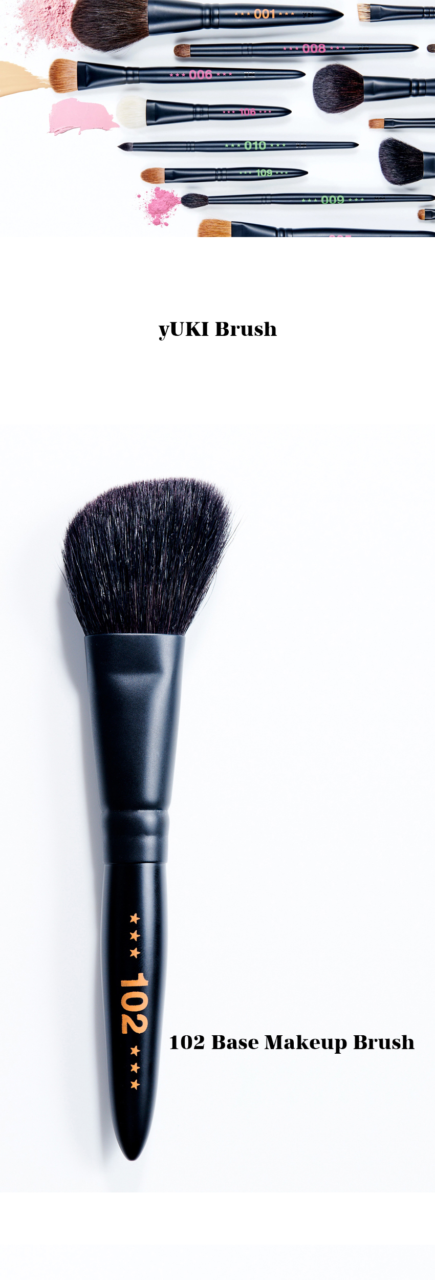 メイクブラシ YUKI プロ使用　熊野筆　yUKI TAKESHIMA yUKI TAKESHIMA yUKI Brush