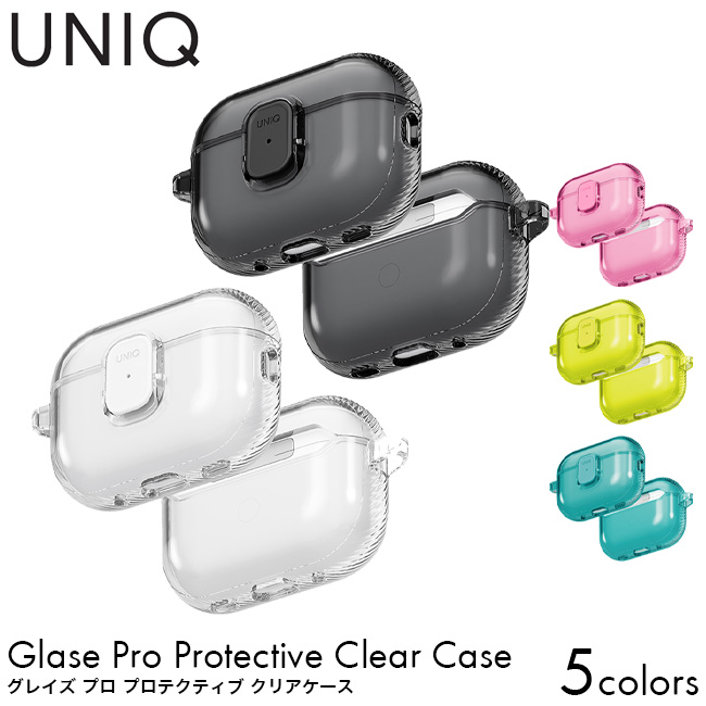 UNIQ ���j�[�N �G�A�|�b�c�v��3 �P�[�X AIRPODSPRO3 GLSPGCLR APPLE AirPods Pro3 ��p�P�[�X GLASE PRO PROTECTIVE CLEAR CASE ����