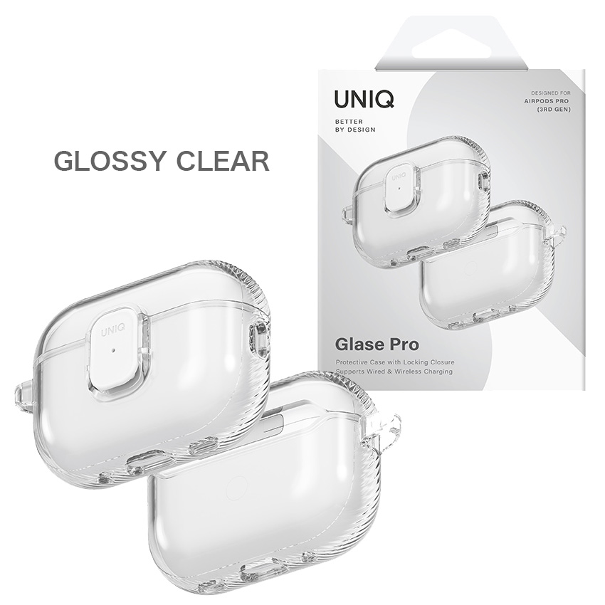 UNIQ ユニーク エアポッツプロ3 ケース AIRPODSPRO3 GLSPGCLR APPLE