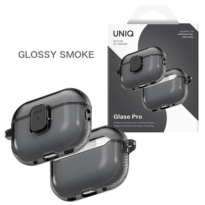 UNIQ ユニーク エアポッツプロ3 ケース AIRPODSPRO3 GLSPGCLR APPLE