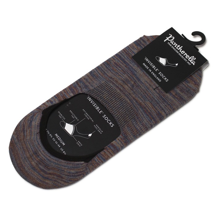 【ポストへお届け】パンセレラ / Pantherella / メランジ スリップオンタイプ インビジブル ソックス / 返品・交換可能 |  | 01