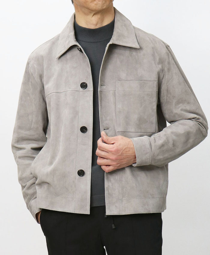 アルマ / ARMA PEAK レザーシャツアウター ゴートスエード 返品・交換