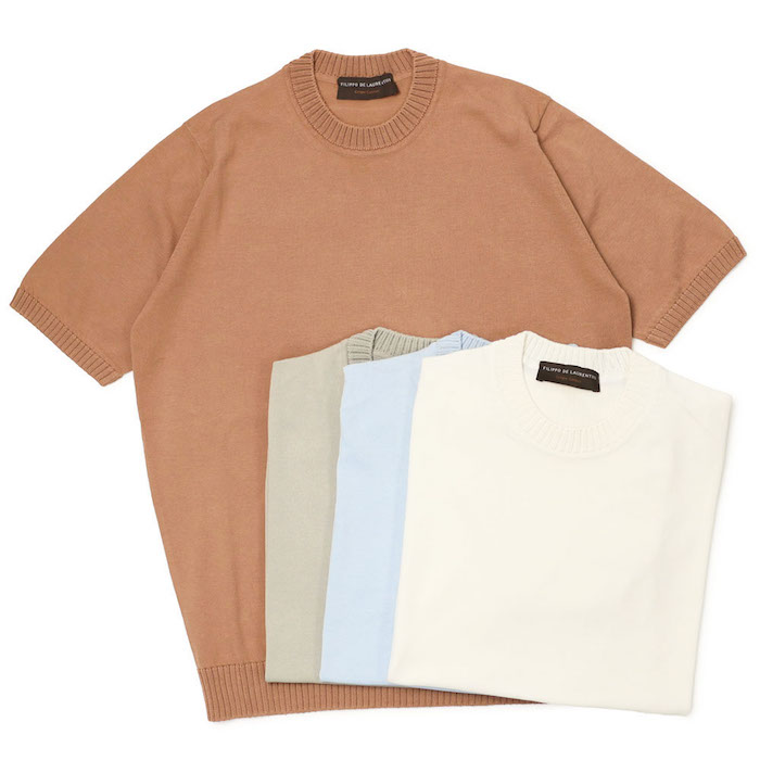 フィリッポ デ ローレンティス / FILIPPO DE LAURENTIIS ニット 半袖 T